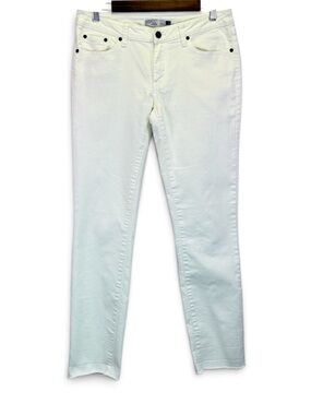 Prana White Straight Jeans Low-Rise Stretch Women’s Size 8/29